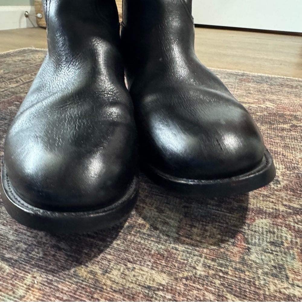 Tory Burch Kiernan Riding Tall Equestrian Classic Boots Black Leather 10.5 - Picture 15 of 16